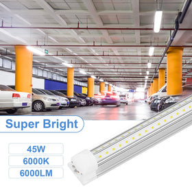 ONLYLUX 10-pack LED garage lights in box for quick setup.