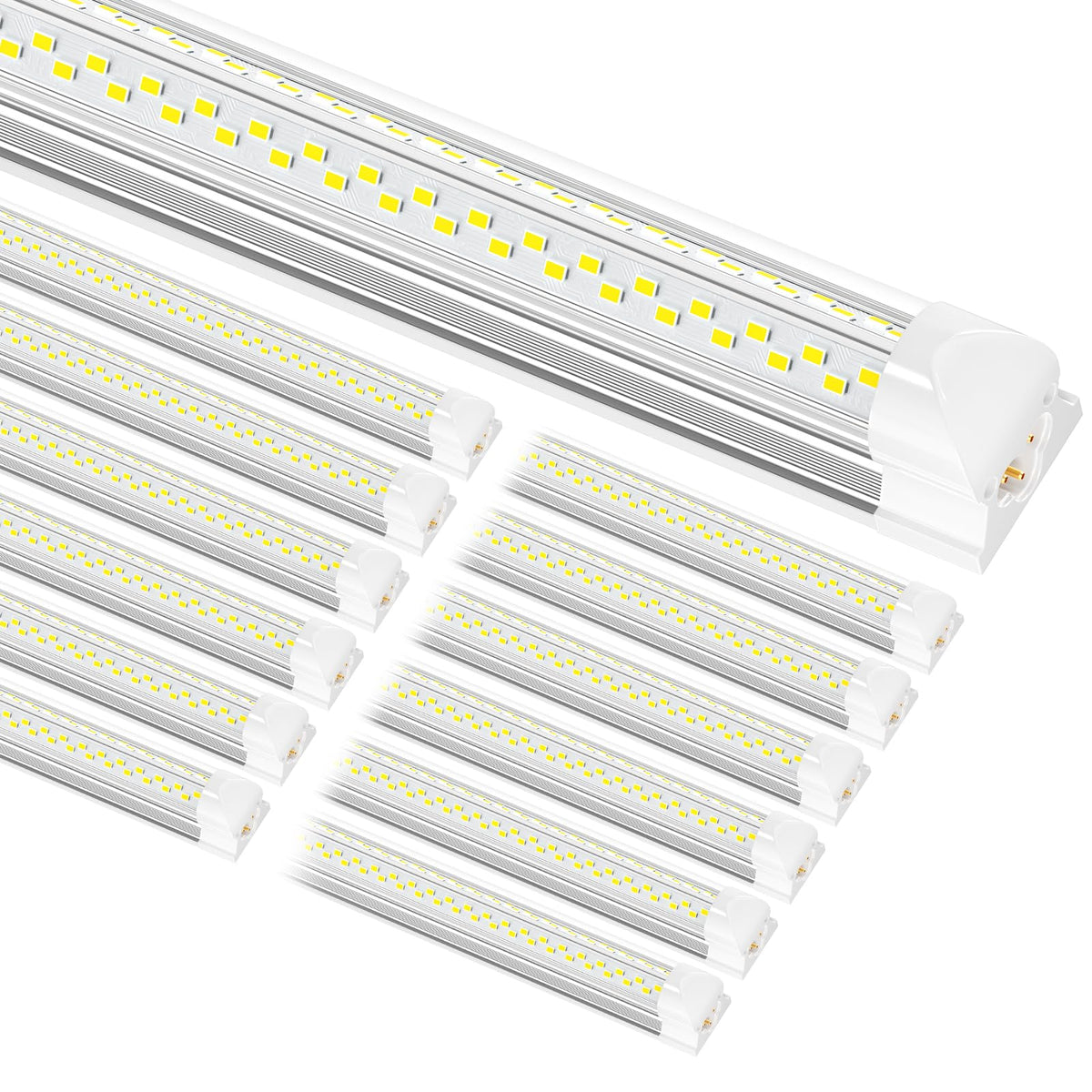 ONLYLUX 8ft LED shop light package front view for easy installation