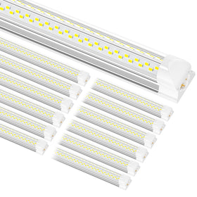 ONLYLUX 8ft LED shop light package front view for easy installation