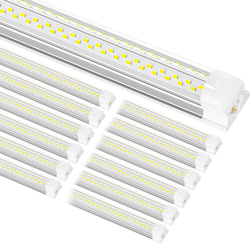 ONLYLUX 8ft LED shop light package front view for easy installation