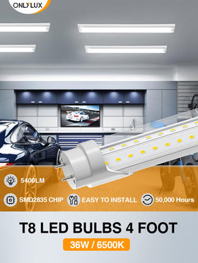 ONLYLUX T8 LED bulbs installation guide for ballast-free setup
