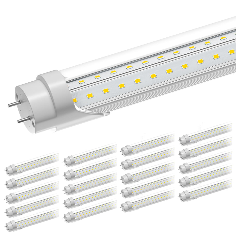ONLYLUX T8 LED bulbs packaging shows easy retrofit options