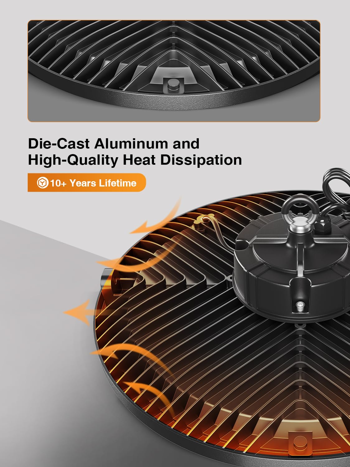 ONLYLUX UFO high bay light 200W ideal for warehouses and workshops