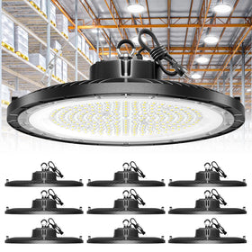ONLYLUX UFO LED High Bay 250W delivers bright warehouse lighting.
