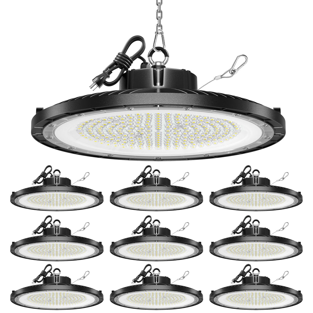 ONLYLUX UFO LED High Bay Light 150W, 5000K for warehouse illumination