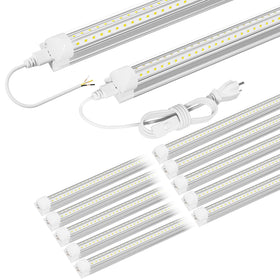 ONLYLUX Very Bright 5ft LED Shop Light front view, ideal for garages.