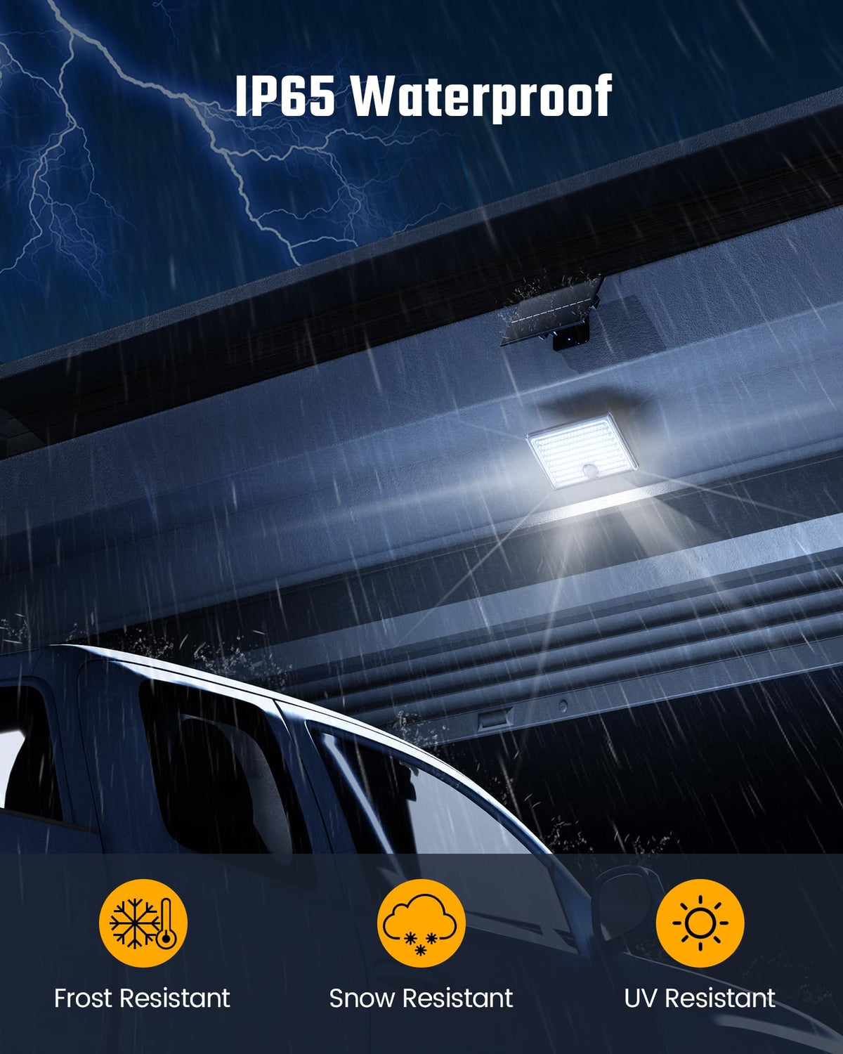 ONLYWIN Mini Solar Lights IP65 weatherproof durability for all-season outdoor use.