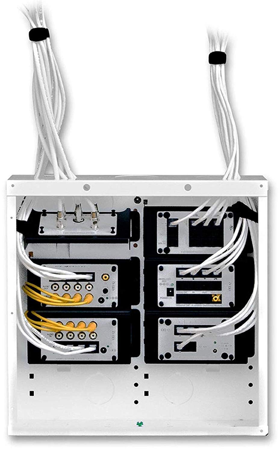 On-Q Legrand 14in enclosure side lances support versatile mounting options.