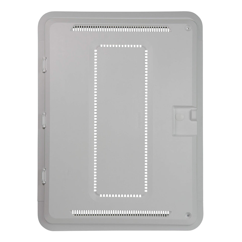 On-Q Legrand ENP2050-NA front view shows a sleek, low-profile enclosure for tidy networking.