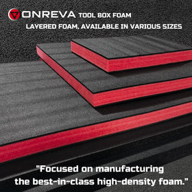 ONREVA red and black foam sheets bundle for durable organization.