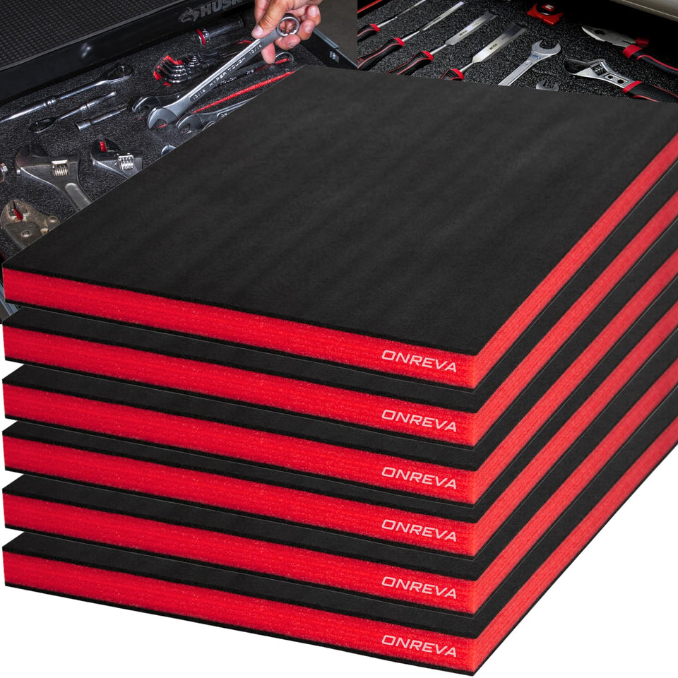 ONREVA Tool Box Foam 6Pack with organized tool slots for quick access.