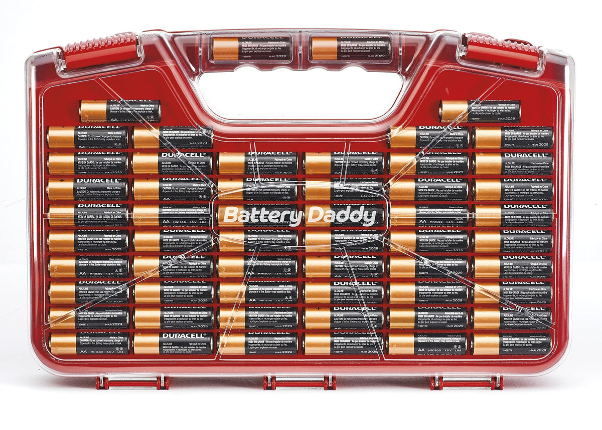 Ontel Battery Daddy compact organizer suitable for home use