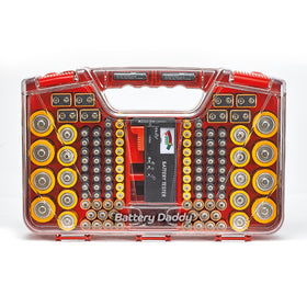Ontel Battery Daddy drawer-friendly design keeps batteries neatly stored