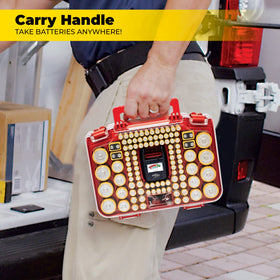 Ontel Battery Daddy Smart in-drawer setup for compact home organization.