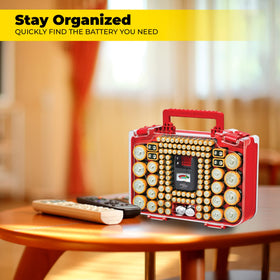 Ontel Battery Daddy Smart secure latches ensure portable, reliable storage.