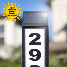 Ontel Sensor Brite includes letters pack for address customization.