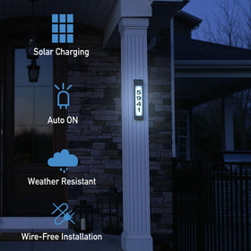 Ontel Sensor Brite comes with numbers set for easy setup.