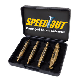 Ontel Speed Out titanium-coated bits close-up highlighting longer-lasting performance.