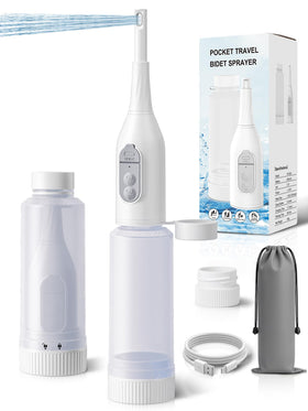 ONTHEWEI handheld travel bidet with 360-degree nozzle for thorough cleaning on the go.