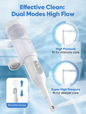 ONTHEWEI IPX7 waterproof bidet body ready for simple rinsing after use.