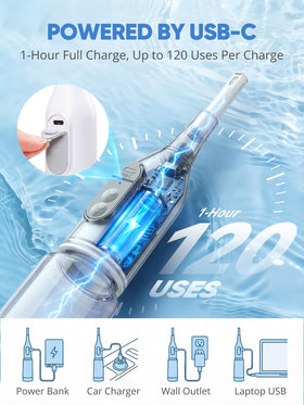 ONTHEWEI USB-C fast charging bidet delivers quick power on the go.