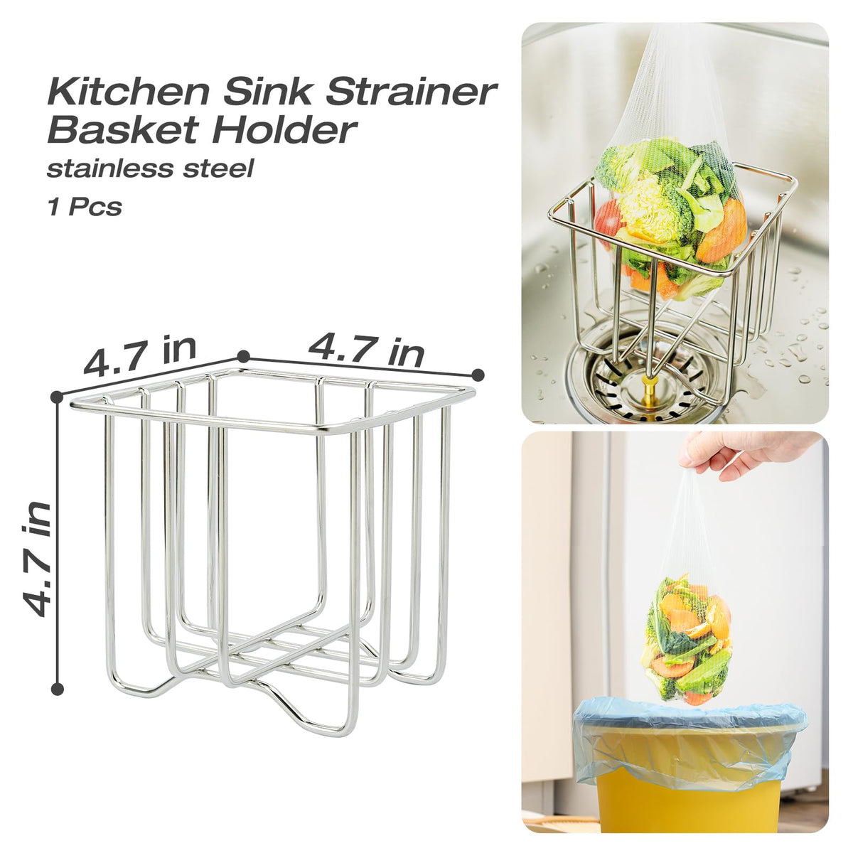 ONVIPSTOO 200-mesh strainer bags prevent clogs while capturing waste