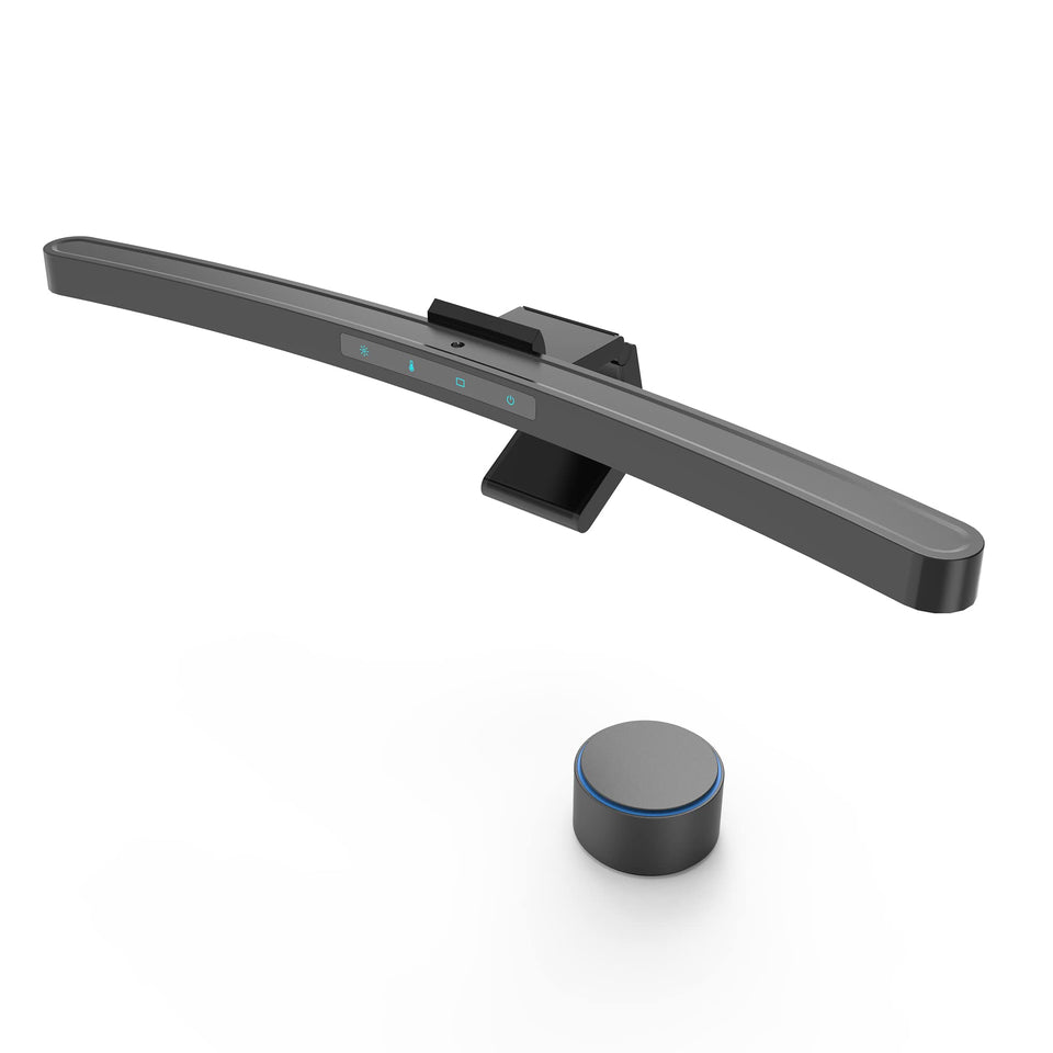 ONWAY curved monitor light bar with remote for precise brightness control and color temperature