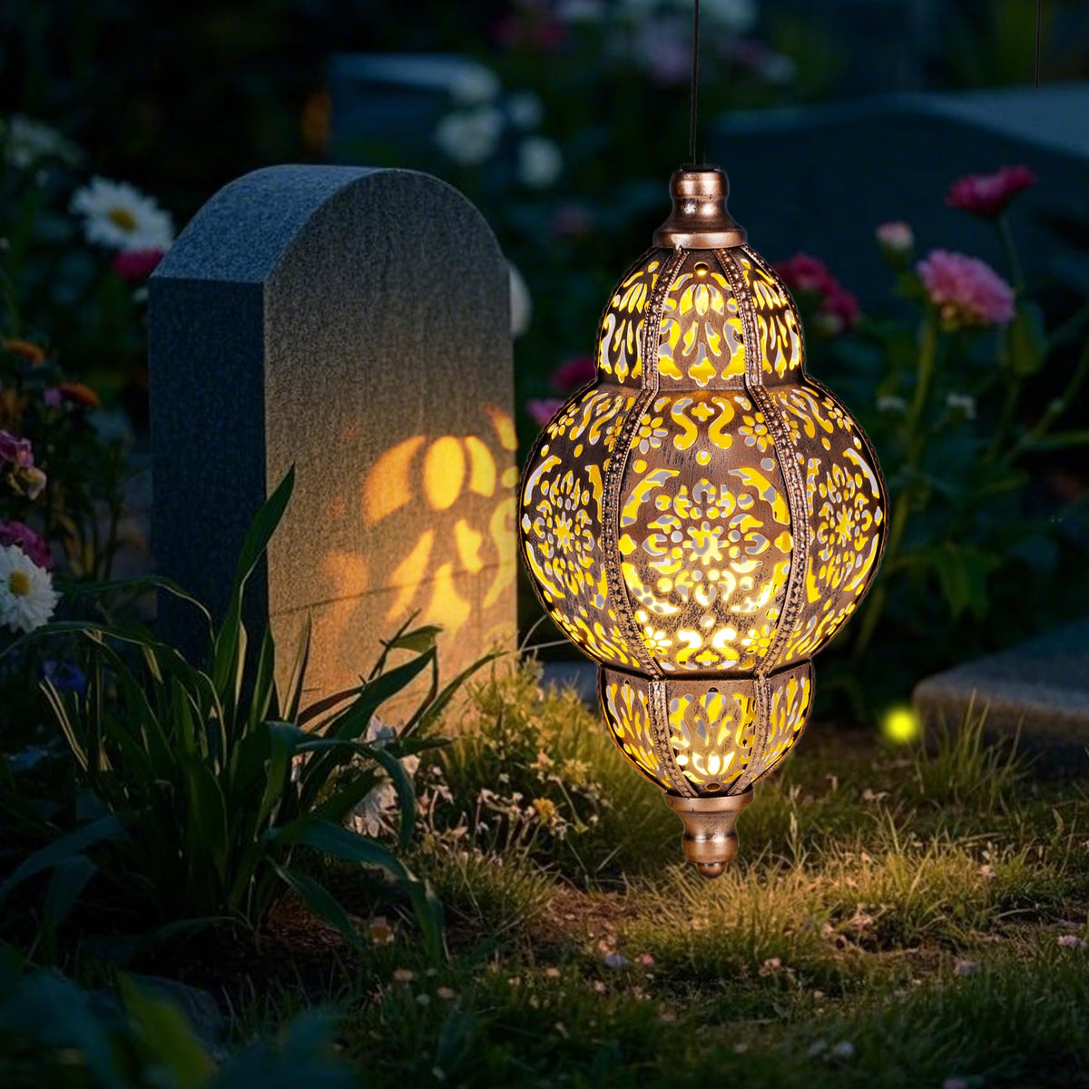 ONWEII hanging lanterns from trees brighten walkways and entryways