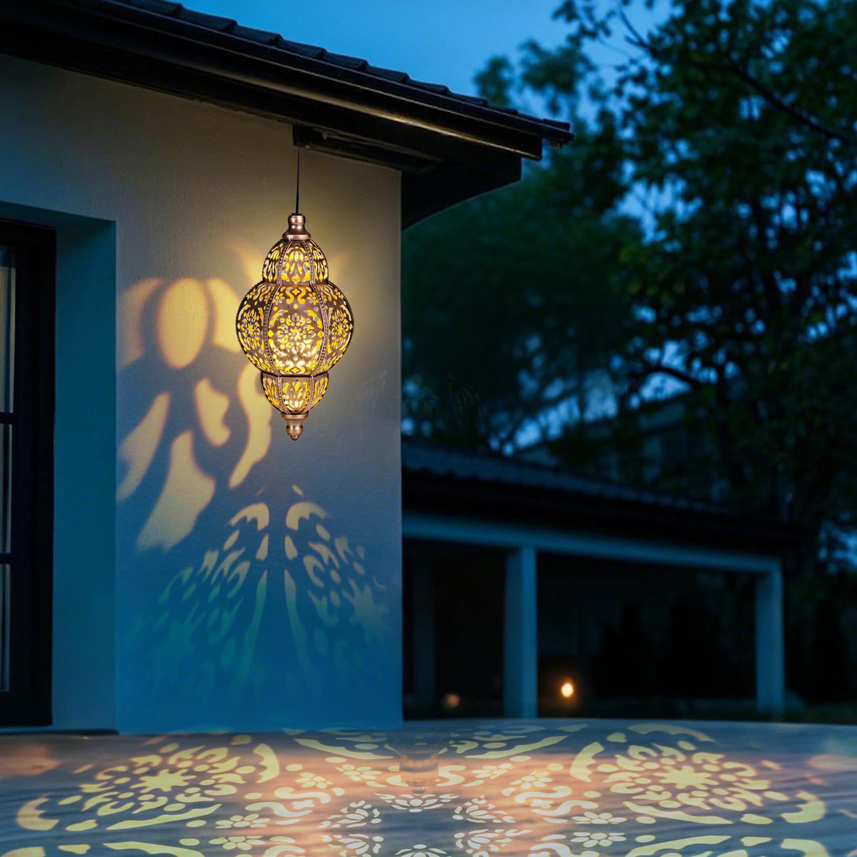 ONWEII walkway lanterns guide guests along garden paths with soft light