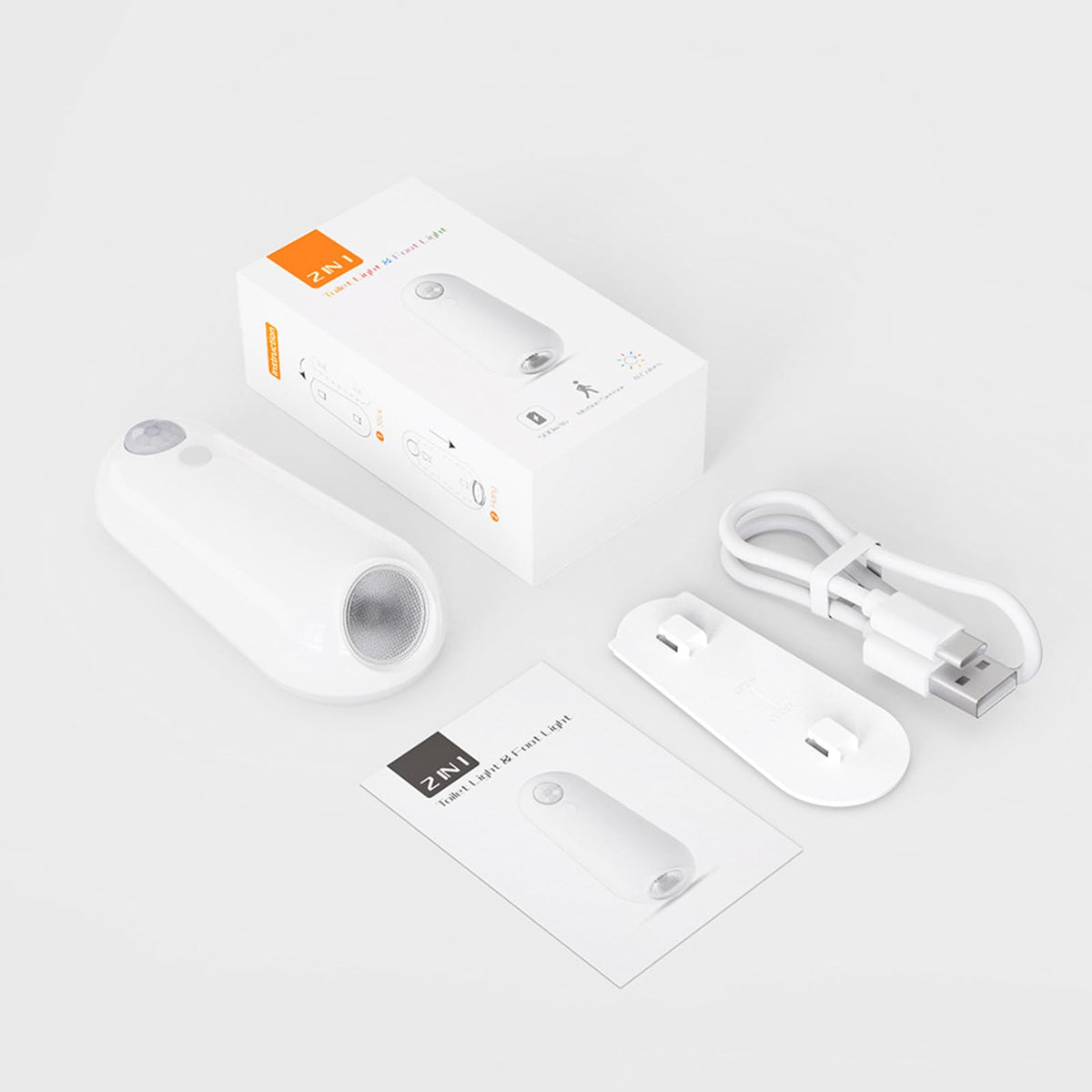 ONXE light clips securely on most toilets for quick, tool-free setup