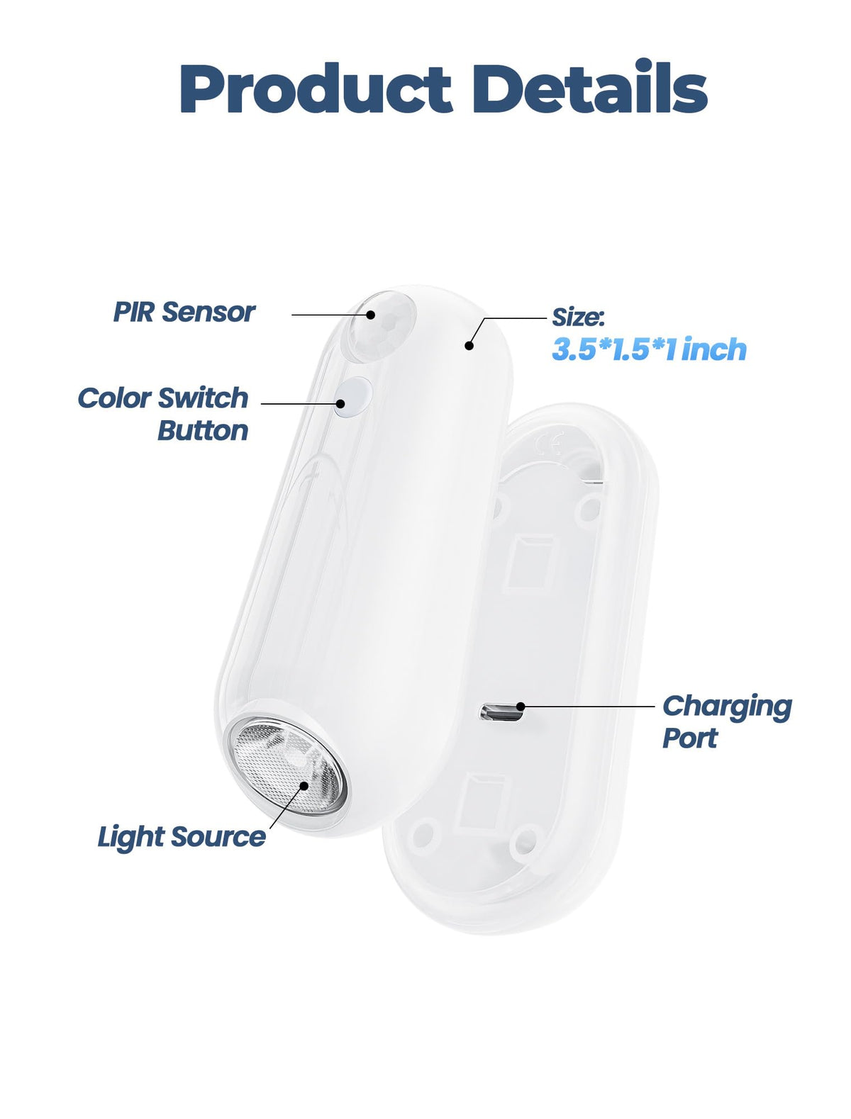 ONXE motion-activated sensor lights up when motion is detected in the dark