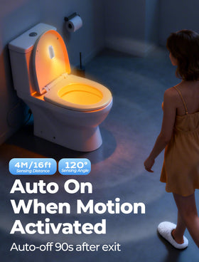 ONXE light is waterproof and easy to wipe clean in damp bathroom environments