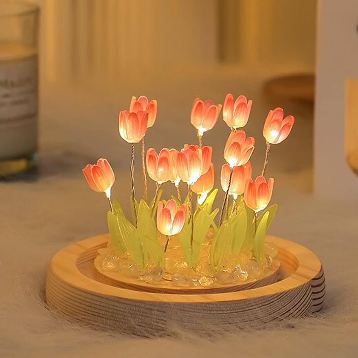 ONXE Tulips Night Light gift box ready for gifting.