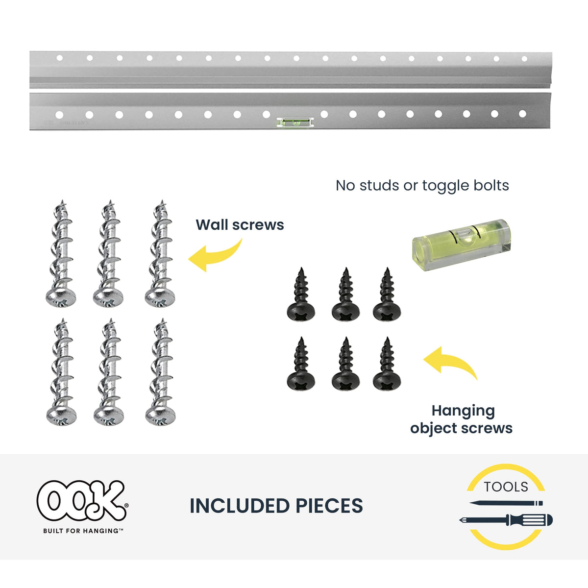 OOK 533212 level included for precise alignment
