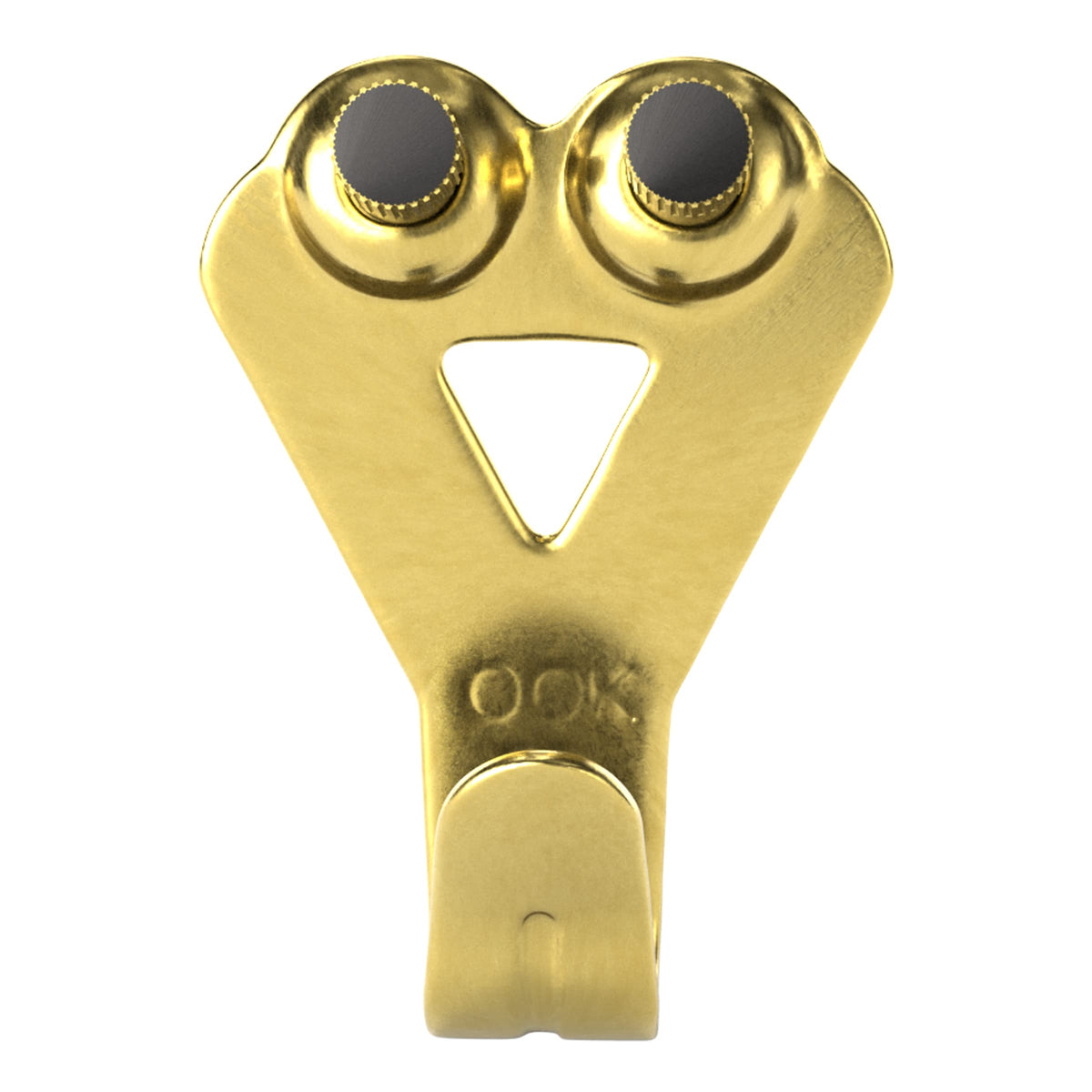 OOK padded professional hangers with brass finish support up to 50 pounds for gallery displays