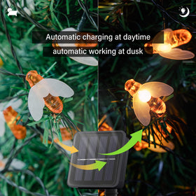 Oopswow bee garden lights display eight modes for customizable ambience.