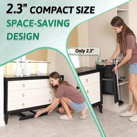 OOSOFITT anti-slip steps and rubber feet reduce slips on any floor.
