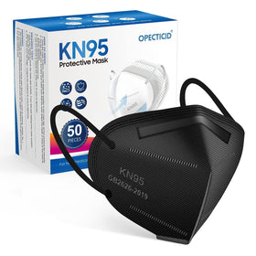 OPECTICID KN95 mask 50-pack front view, convenient daily protection.