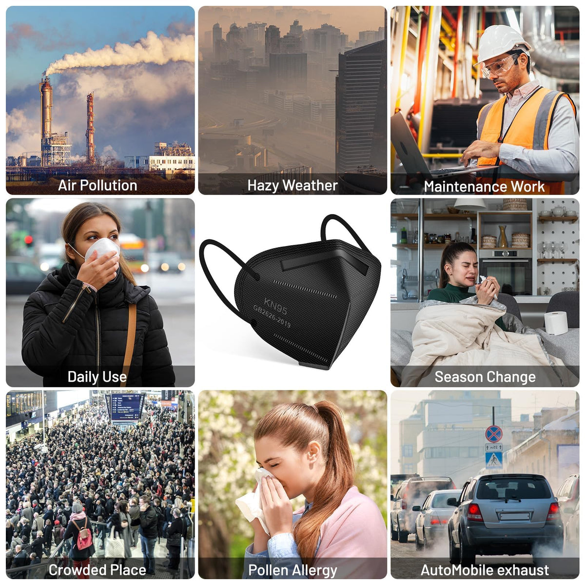 OPECTICID KN95 mask foldable design for easy travel.