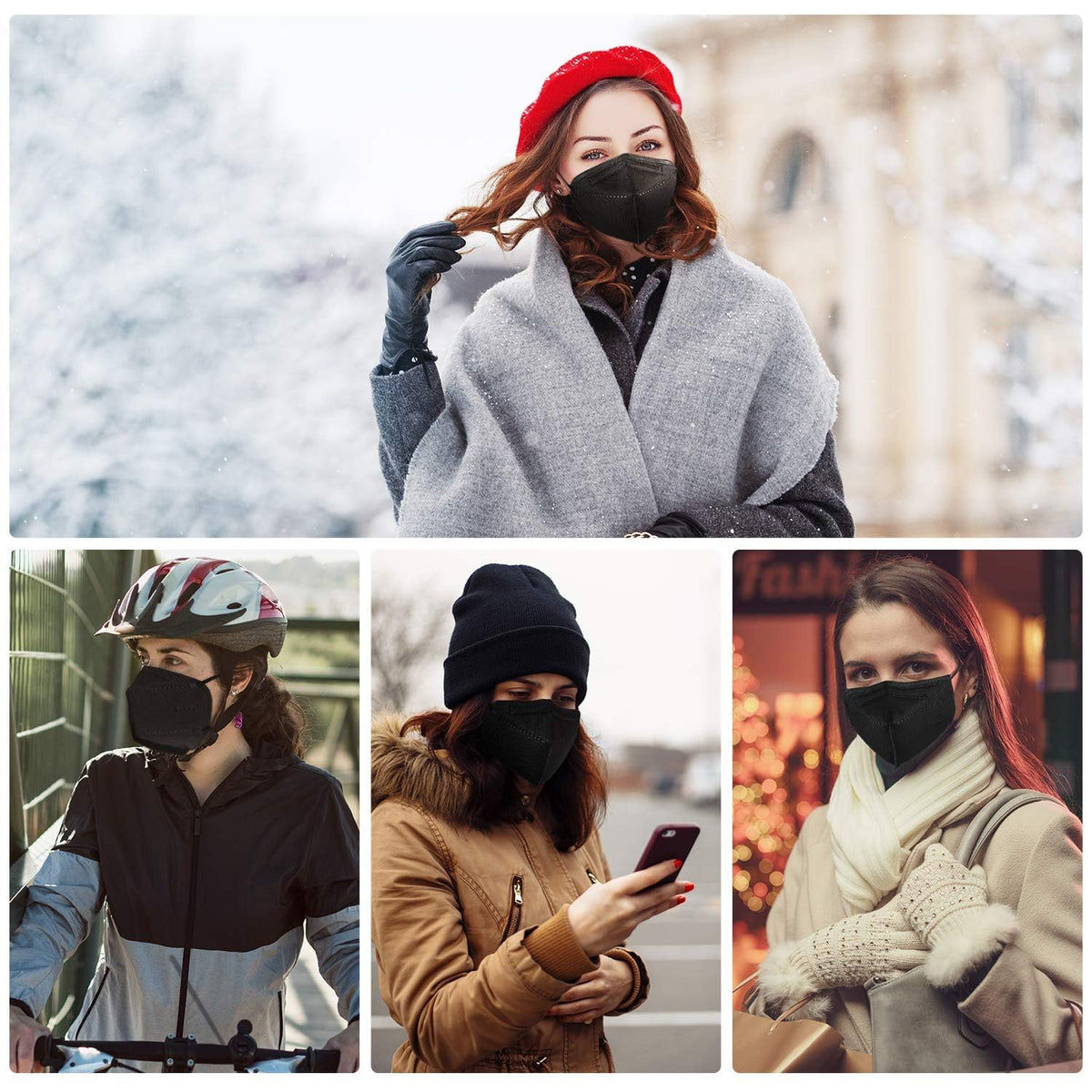 OPECTICID KN95 mask traveler companion, protects against dust and smoke.