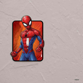 Spider-Man switch plate is a quick upgrade for kids' rooms, game rooms, and more.