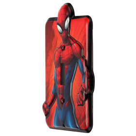 Open Road Brands Marvel Spider-Man wall decor switch plate brings vivid color to bedrooms.