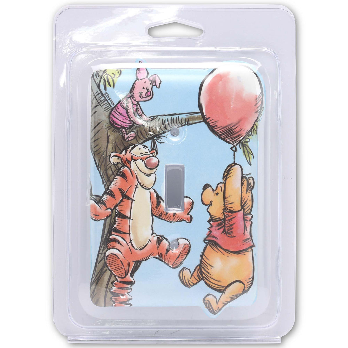 Open Road Brands Pooh balloon centerpiece adds cheerful color to home décor.