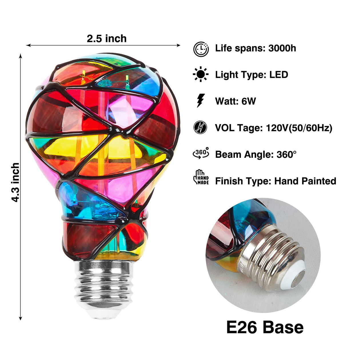 opiucl stained glass lamp for elegant decorative lighting