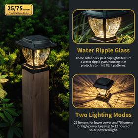 OPOIRA glass detail and warm white glow on cap light