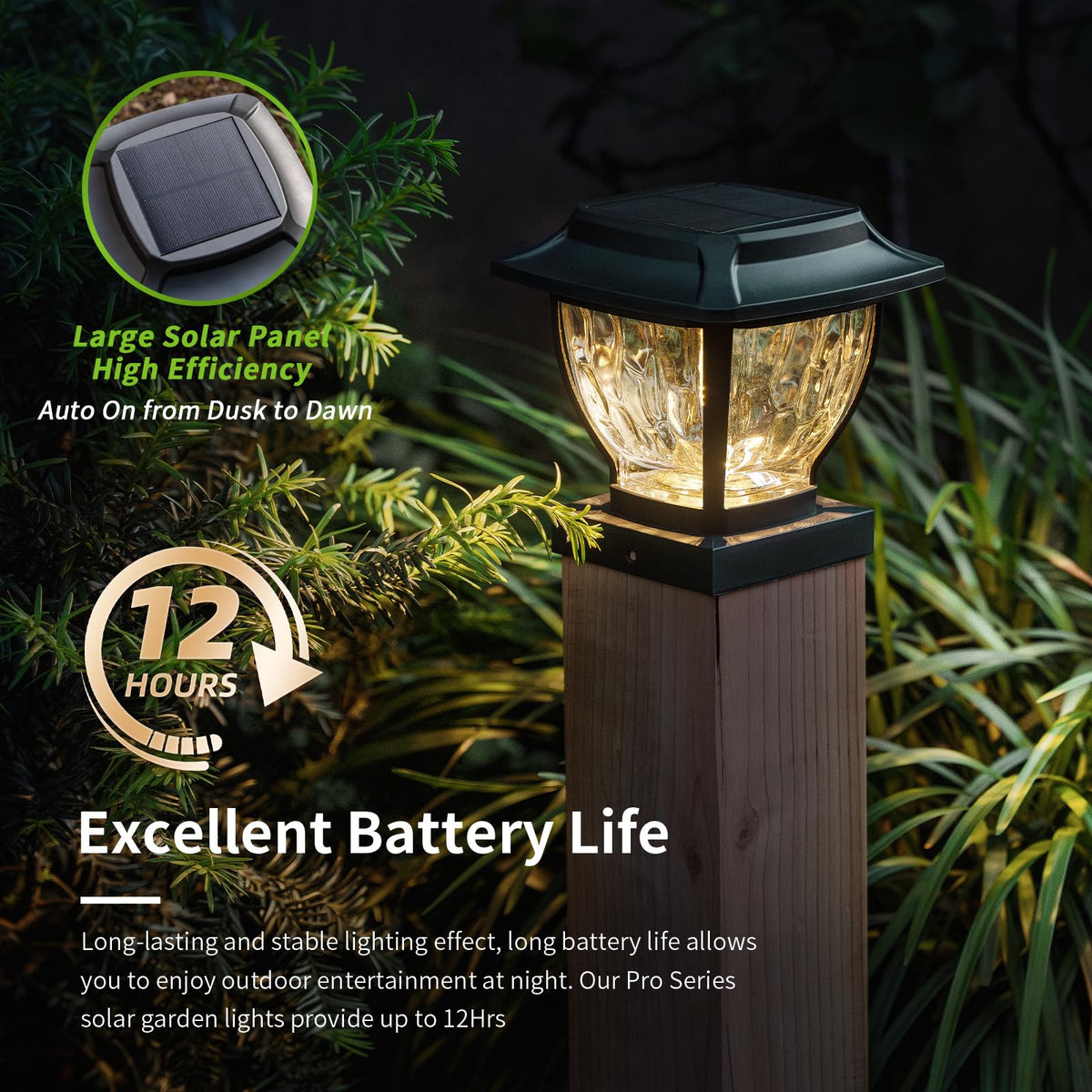 OPOIRA post cap light installation on fence post