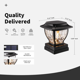 OPOIRA two-pack solar post cap light packaging