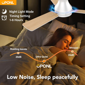 OPONL double-sided blades White and Walnut complement modern decor.