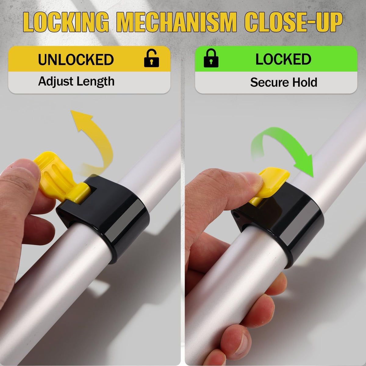 Opow aluminum extension pole is lightweight and durable