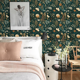 Orainege bedroom living room decor with vintage palette